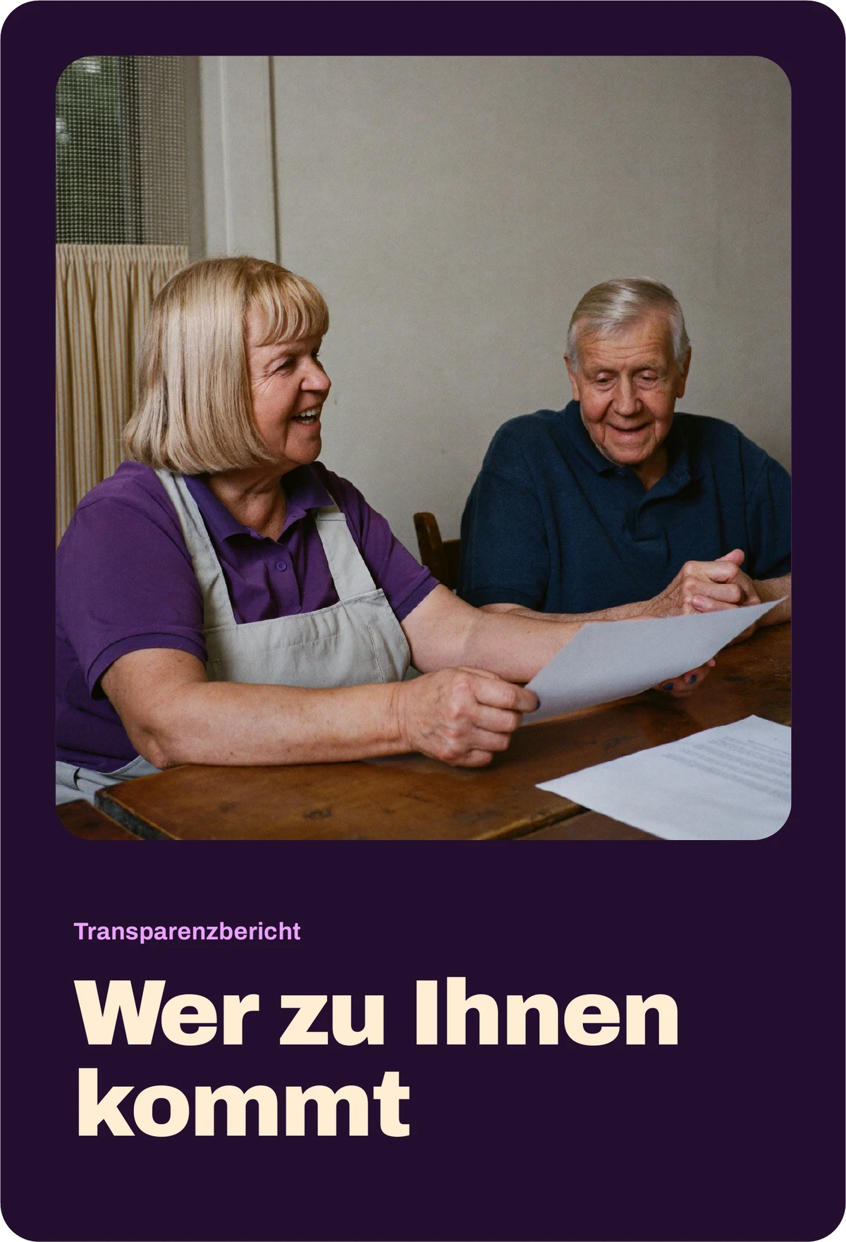 Erste Seite des FamiliaPlus-Transparenzberichts